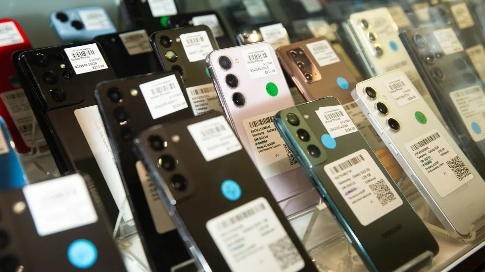 Before phones at the Unclaimed Baggage store are sold to the public, they are wiped of any traces of past owners. - Austin Steele/CNN