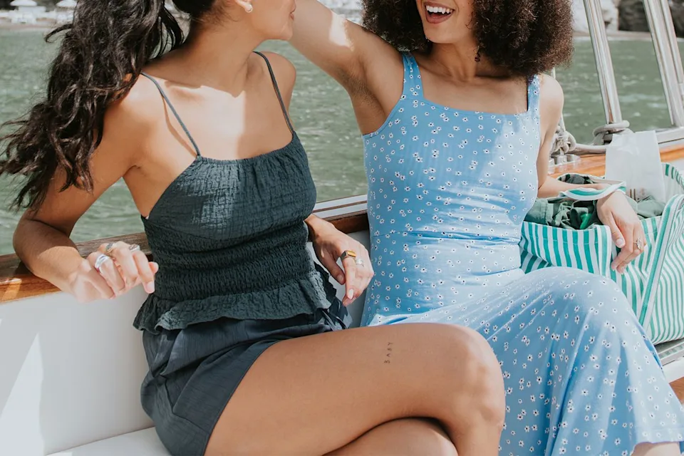 Getty Women on a boat trip across the Mediterranean