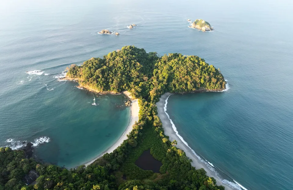 Henryk Welle/Getty Images An aerial view of Manuel Antonio National Park in Costa Rica.