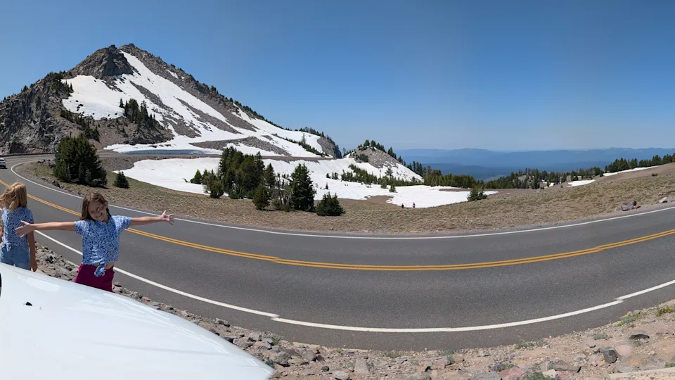 The LeBaron family's journey across all 50 states led them through sweltering heat, intense fog, heavy storms and even snow.