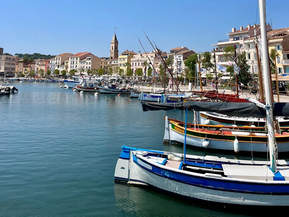 Boats in harbor at Sanary-sur-Mer