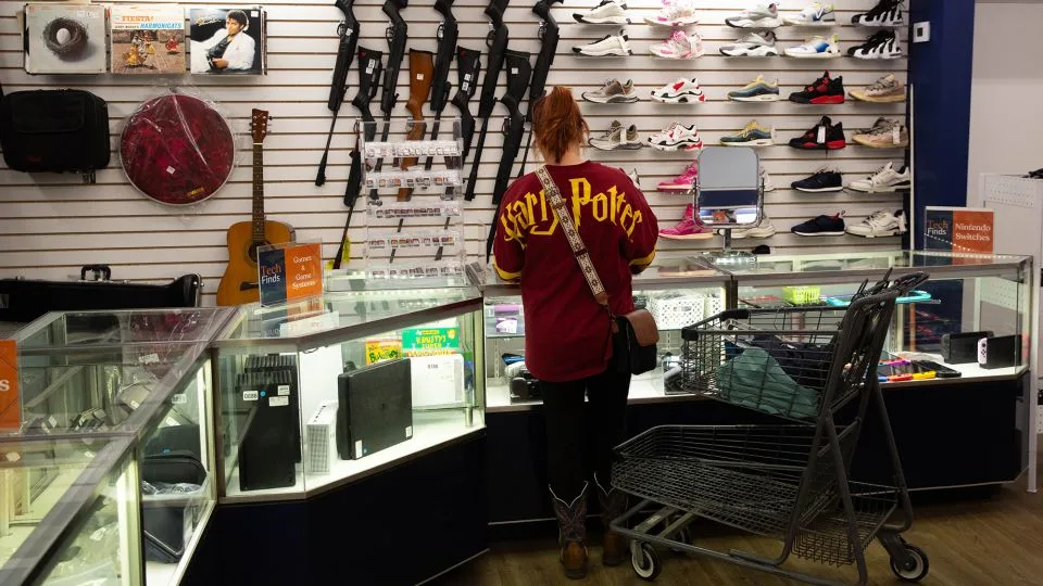 More than 90% of items in the store come from unclaimed luggage, a spokesperson said. The store also stocks a few new items. - Austin Steele/CNN