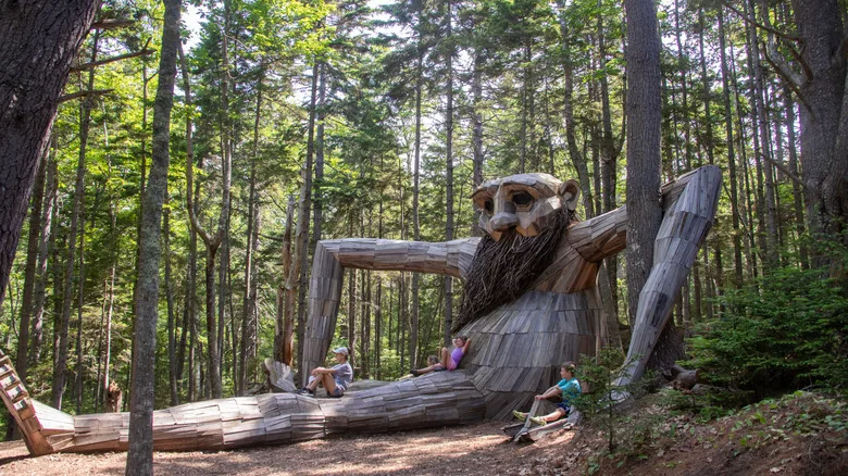 Troll installation at Boothbay