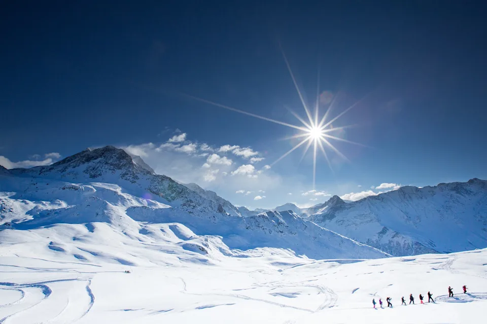 sunny winter landscape