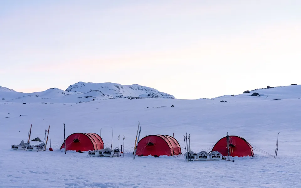The group were taught how to lay out and roll their sleeping systems, which consisted of an inflatable mat and a sleeping bag