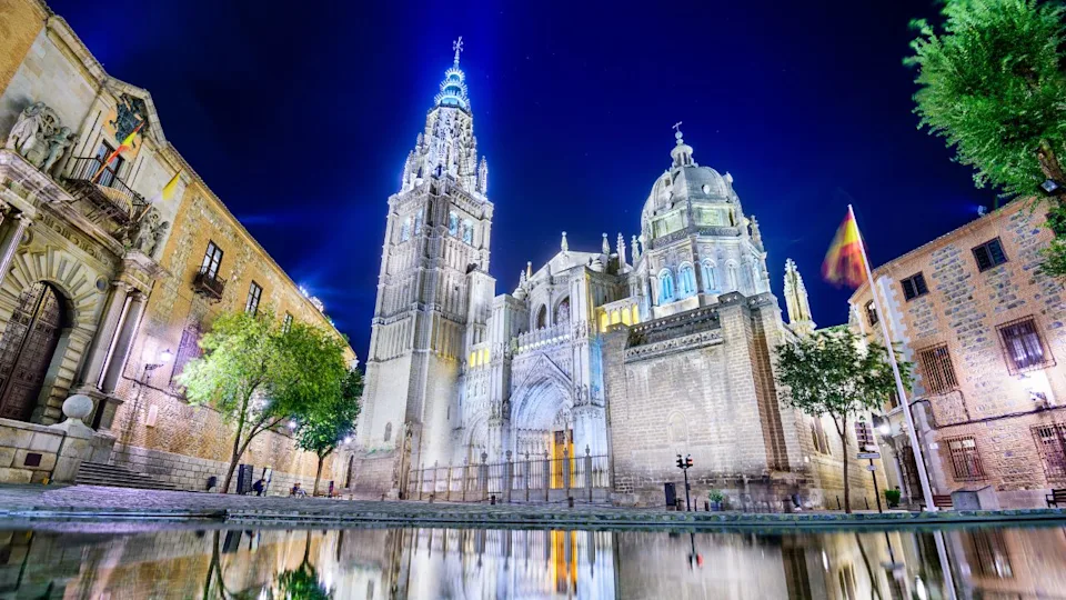 Toledo, Spain at the The Primate Cathedral of Saint Mary of Toledo.