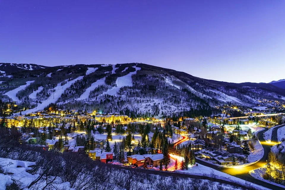 Adventure_Photo/Getty Images Aerial view of Vail.