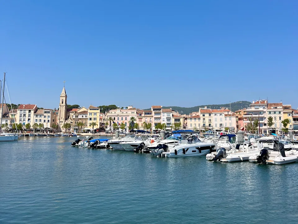 Boats in waterfront area in Sanary-sur-Mer