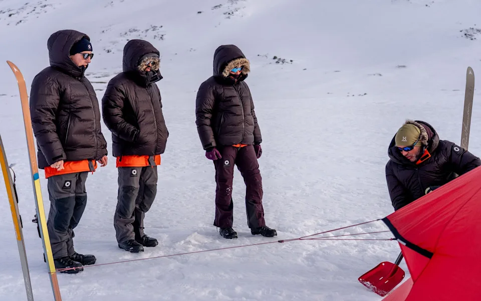 The team leaned in to Louis expertise - he is the first and only person to have traversed Antarctica twice using only human power