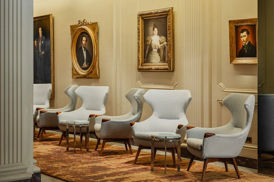 Adrien Ozouf/Hotel De Sers The hotel's portrait gallery.