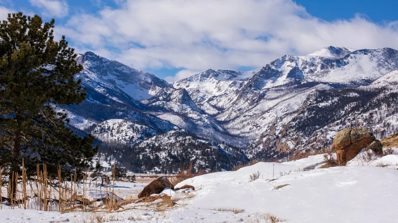 Snow blankets Colorado Rocky Mountains