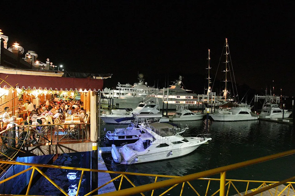 Essdras M Suarez/The Boston Globe via Getty Images Harbor restaurant on Culebra.