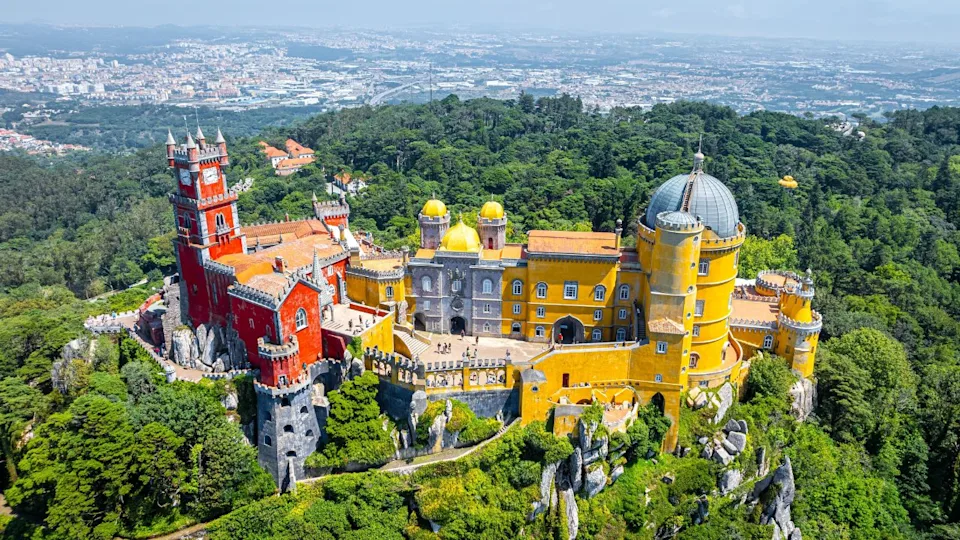 National palace of Pena in Sintra, a civil parish in the municipality of Sintra, Lisbon District, Portugal, Europe