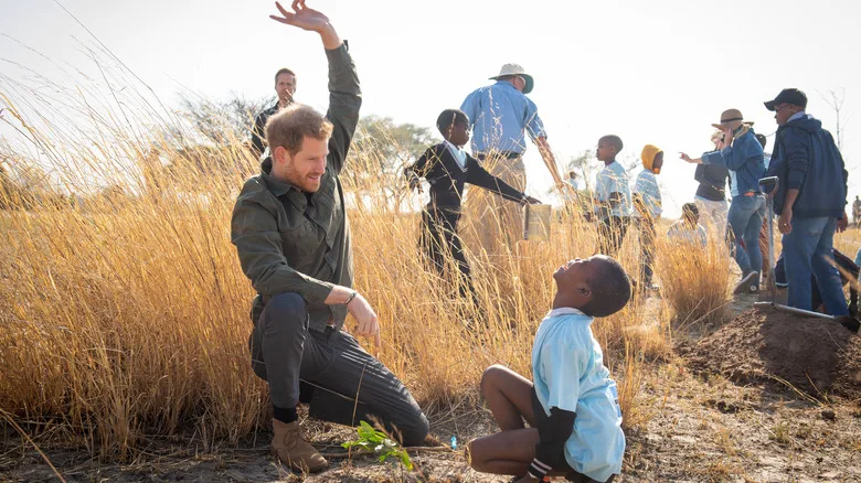 prince harry in botswana