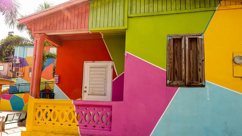 Colorful house in Yauco, Puerto Rico