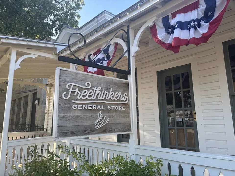 Exterior of Freethinker's General, a boutique & gift shop in Comfort. (Mia Valdez/MySA)