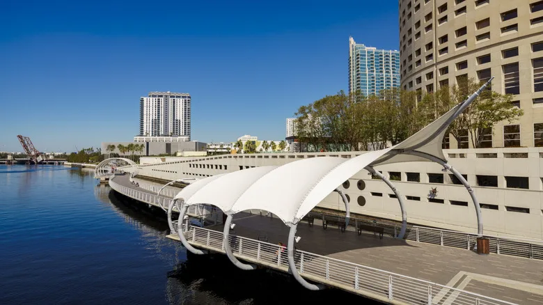Tampa Riverwalk in Florida