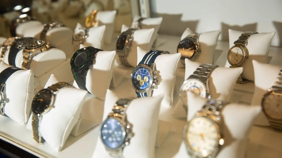 The Unclaimed Baggage store sells watches left in suitcases, in carry-on luggage and in the plane's seat pockets. - Austin Steele/CNN