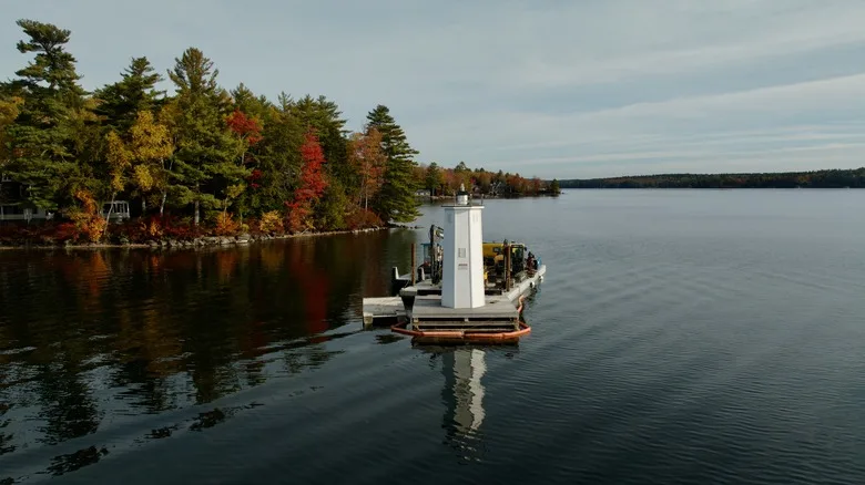 Burkehaven Light Beacon in Lake Sunapee