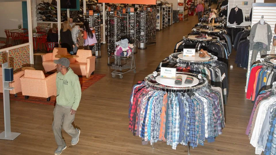 Wade Dubose, 59, from Scottsboro, describes himself as an Unclaimed Baggage super shopper. He resells the items he buys at the store. - Austin Steele/CNN