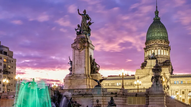 The congressional building in Buenos Aires