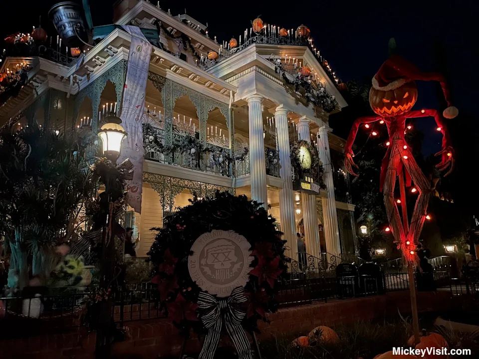 Haunted Mansion Holiday Disneyland exterior