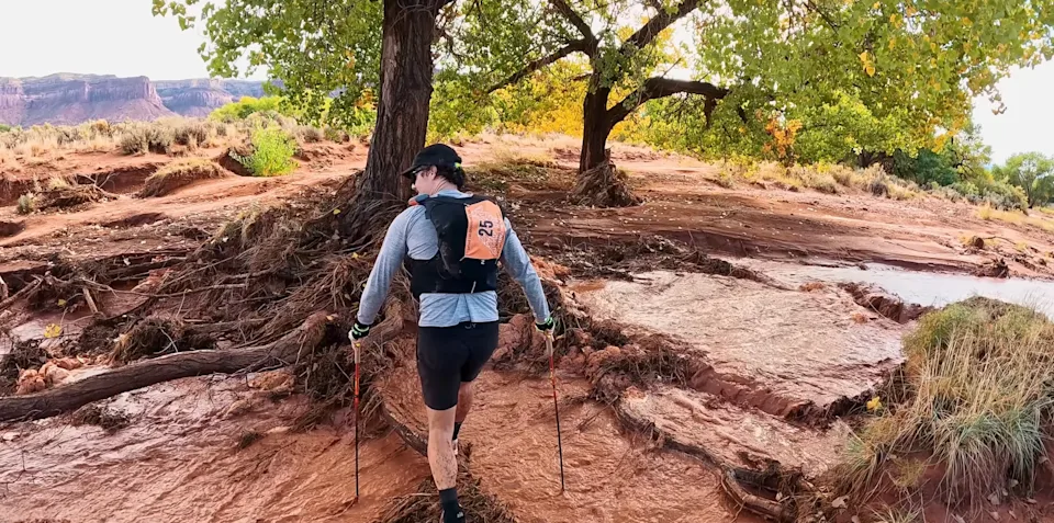 Muddy trails on the Moab 240