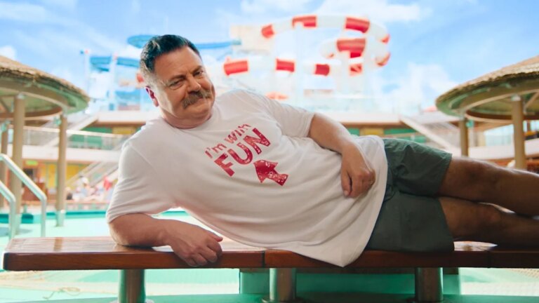 Nick Offerman Proves Even Ron Swanson Can Have Fun on Carnival Cruise Line