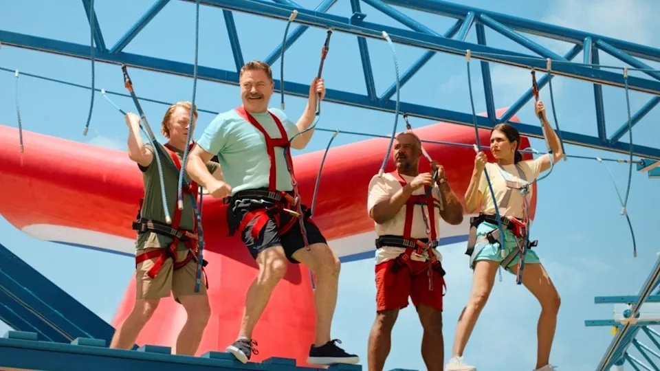 Nick Offerman on Ropes Course (Carnival Cruise Lines)