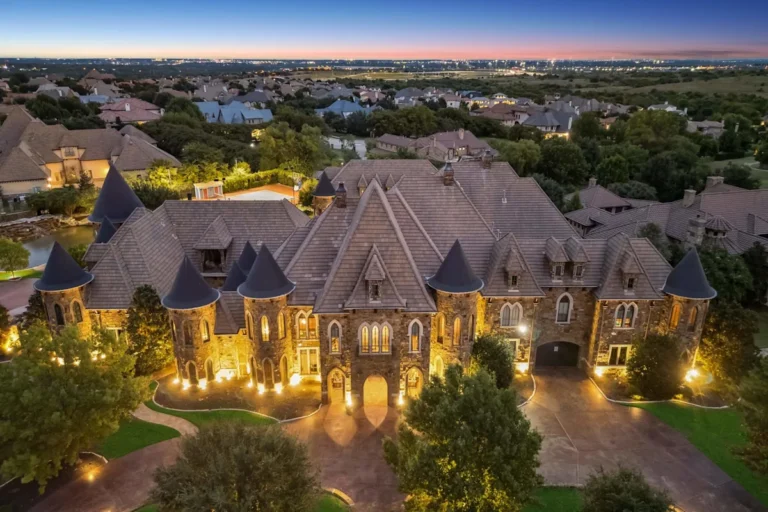 A Fort Worth castle owned by a Texas Rangers exec is up for auction. See inside