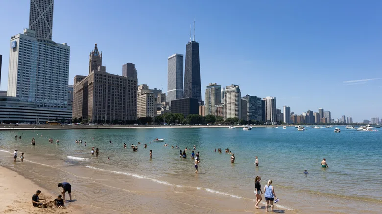 Ohio Street Beach in Chicago