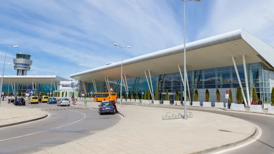 View of the building Sofia Airport, Bulgaria.