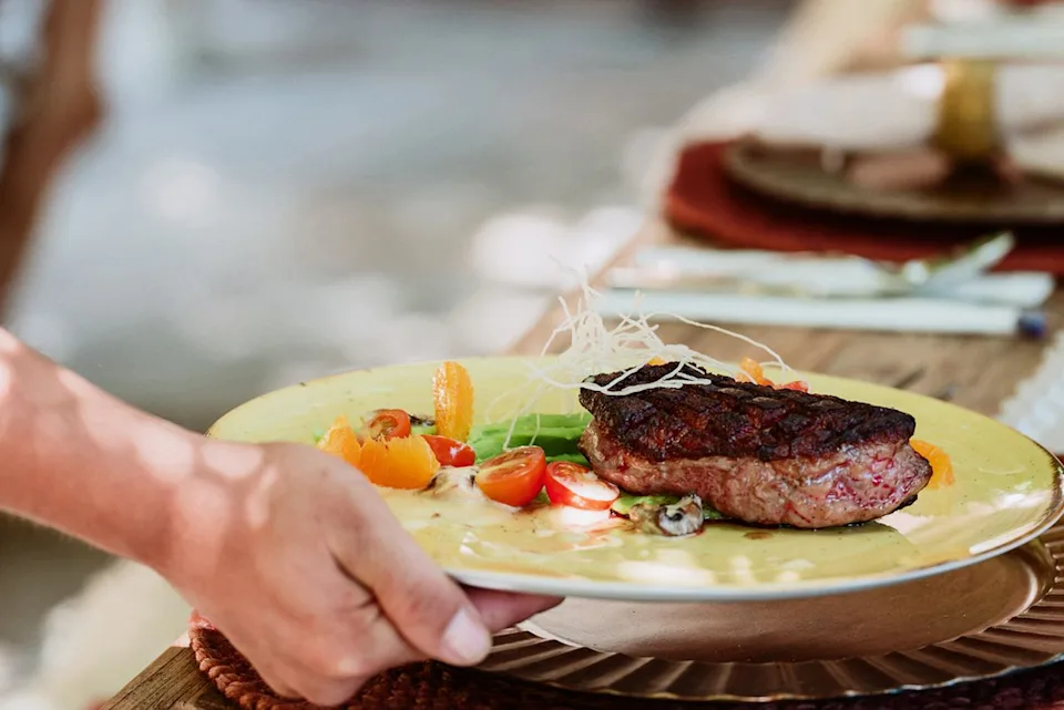 CasaMolle Hotel - Relais & Chateaux CasaMolle's hotel restaurant serves farm-to-table meals.