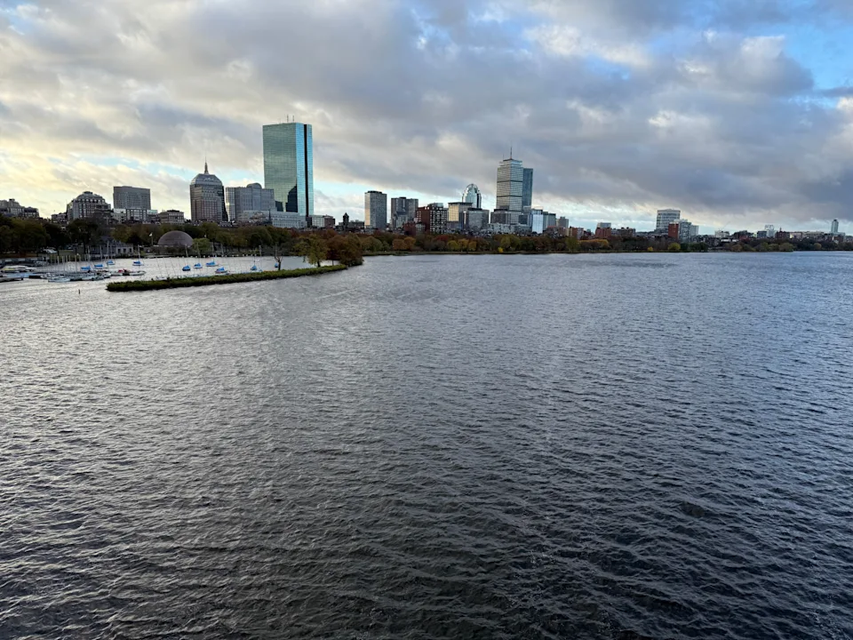 The Charles River with Boston in background