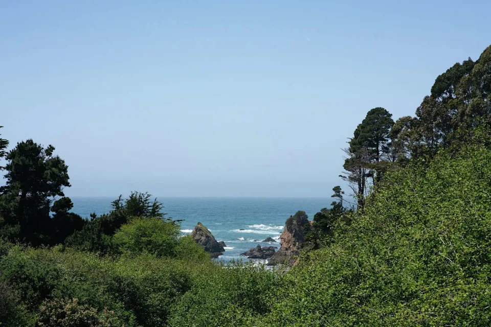 The new Mendocino Cove motor lodge on the Mendocino Coast near Fort Bragg opened this fall and boasts pickleball courts and a private walkway to a secluded beach. (Courtesy Mendocino Cove)