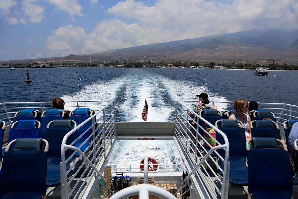 Bruce Yuanyue Bi/Getty Images Ferry boat between island of Maui and Island of Lanai.