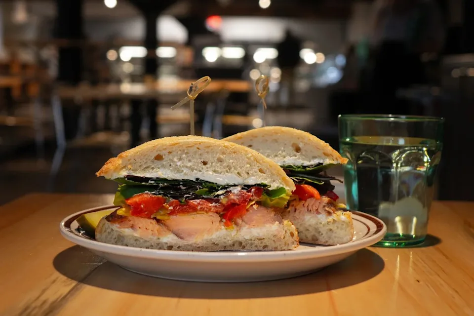 Northern Waters Smokehaus A sandwich surved at Northern Waters Smokehaus.