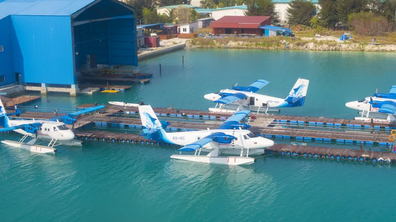 Seaplanes at the Seadrome of Malé International Airport