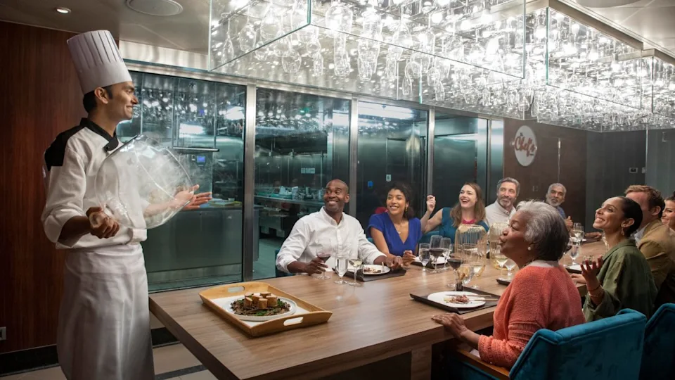 The Chef's Table is a VIP dining experience offered on all Carnival cruise ships. Image source&colon; Carnival Cruise Line