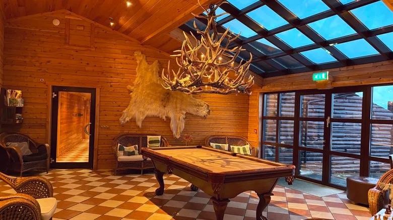 Inside of Hotel Ranga in Iceland