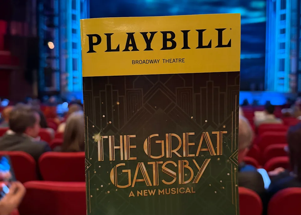 Playbill from The Great Gatsby.