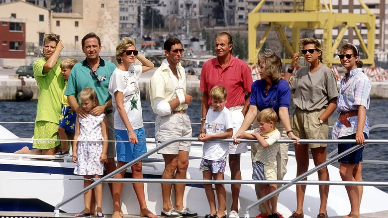 royal families of spain and england in allorca