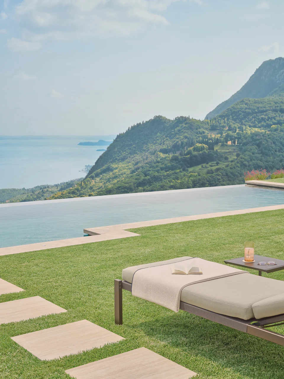 The private infinity pool at the property's new villa