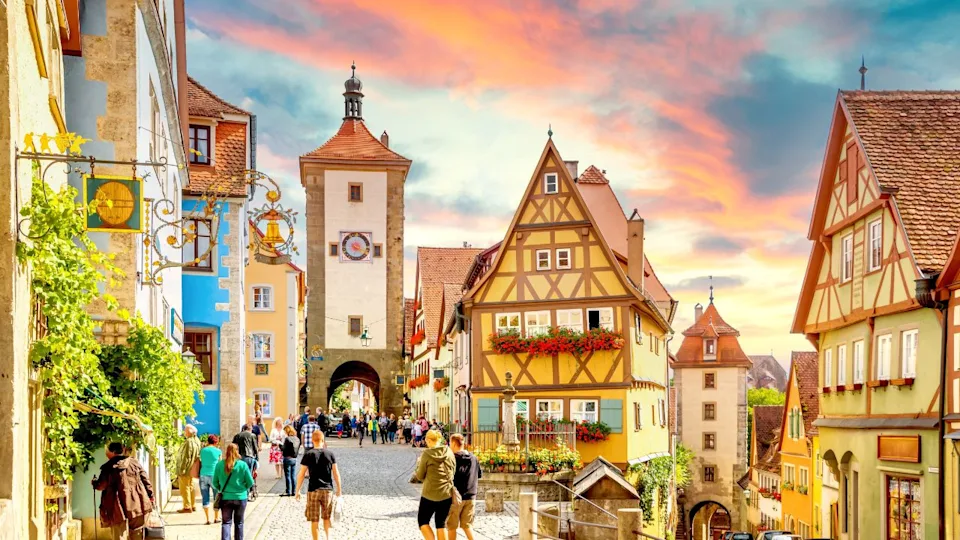 Old city of Rothenburg ob der Tauber, Germany