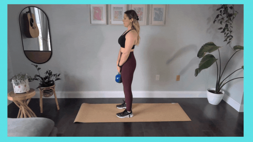 Kettlebell Stiff‑Leg Deadlift