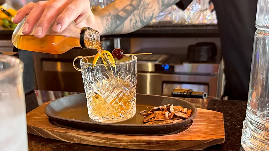 The Campfire cocktail at Taffer's Tavern