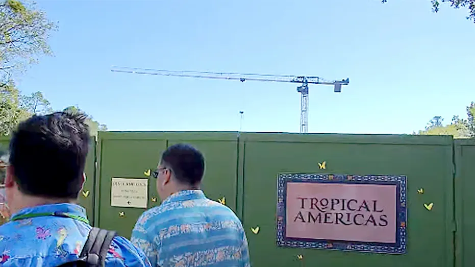 Animal Kingdom Tropical Americas construction walls