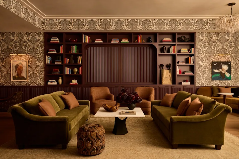 The club features five fancy restaurant and lounge spaces. Nicole Franzen and Styled by Dominique Baynes