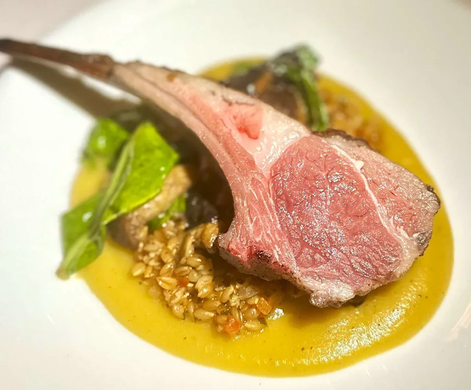 Lamb chop with quinoa at Wink. (MATTHEW ODAM/AMERICAN-STATESMAN)
