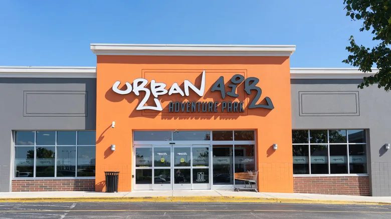 Exterior of Urban Air Adventure Park in a strip mall